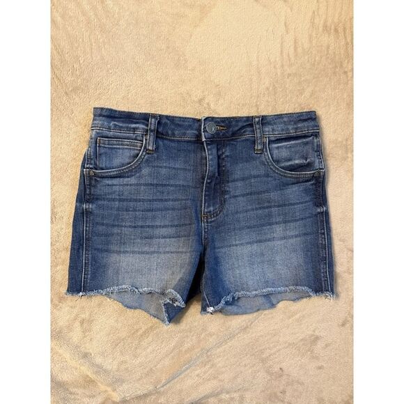 Kut from the Kloth Blue High Waist Women Shorts - Picture 3 of 12